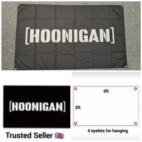 Hoonigan garage flagge banner - hoonigan,