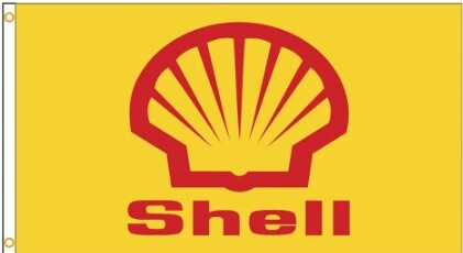 Shell banner flag - shell,
