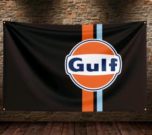 Gulf werkstatt mancave werbung - gulf, werkstatt/mancave